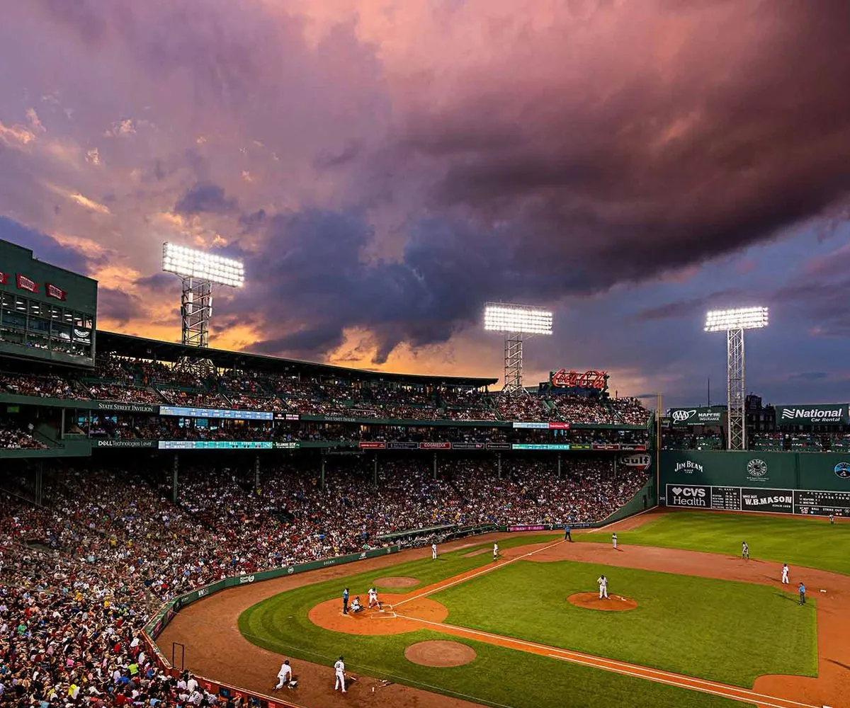 Fenway Park representing a stamp in an MLB ballpark passport